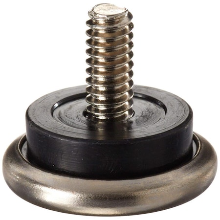 Kd Gabinetes 1.06 in. Silver Screw-On Nickel Chair Glide, 4PK KD2741270